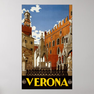 Viagens vintage de Poster de Verona Itália