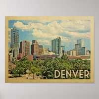 Viagens vintage de Poster Denver