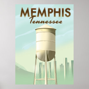 Viagens vintage de poster do Tennessee