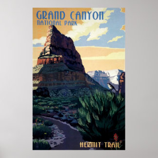 Viagens vintage de Poster Grand Canyon do Parque N