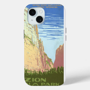 Viagens vintage de Poster Para Zion National Park