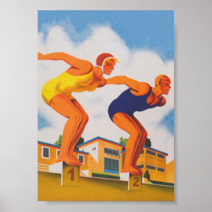 Viagens vintage Poster