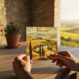 Viagens vintage Poster da Toscana-