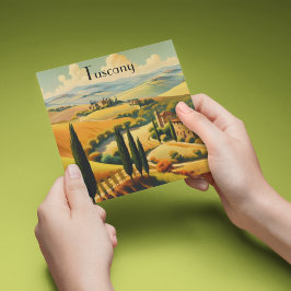 Viagens vintage Poster da Toscana-