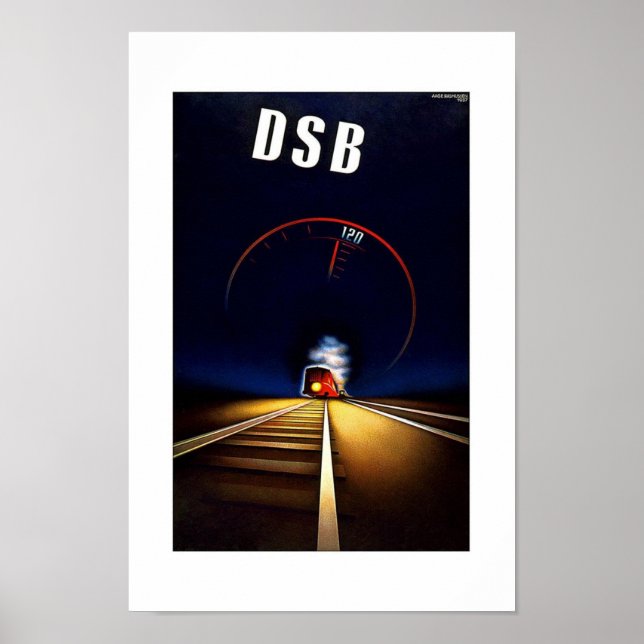 VIAGENS VINTAGE POSTER DSB (Frente)