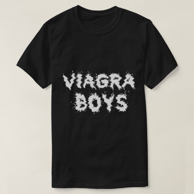 Viagra Boys Banda Logotipo Clássico T-Shirt (Frente do Design)