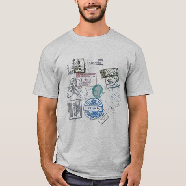 viajante do quadril do design do t-shirt do viagem (Frente)