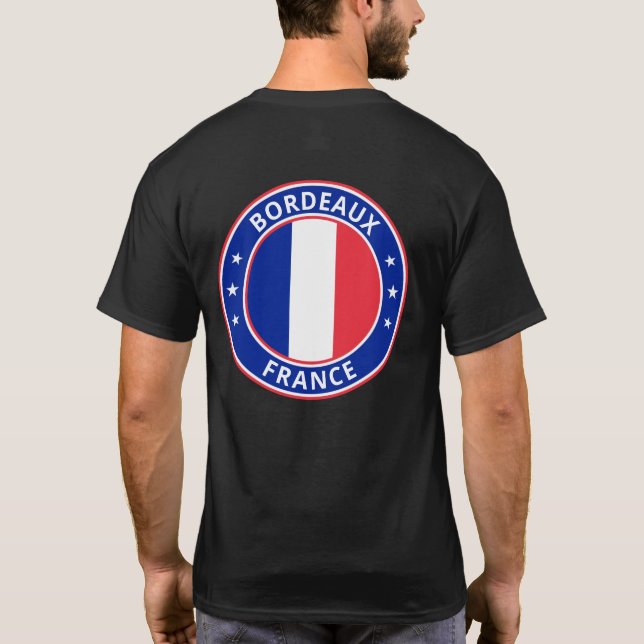 Viajante Global - Cidade, França (Editar) T-Shirt (Verso)