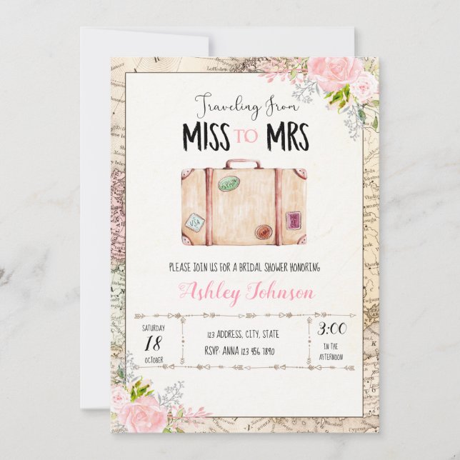 Viajar de senhorita a convite (Frente)