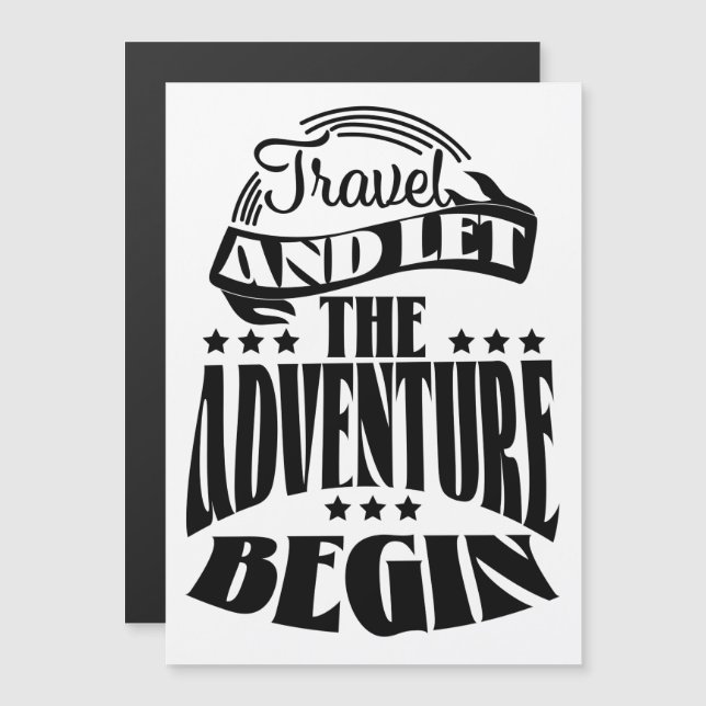 Viaje e deixe a aventura começar (Frente/Verso)