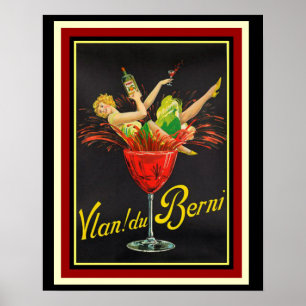 Vian! poster 16 x 20 do anúncio de du Berni-