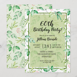 Vias de Aniversário da Elegante Watercolor Greene