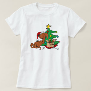 Vibes de Natal - Camiseta de Cachshund Dog