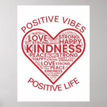Vibes Positivos Poster de Vida Positiva