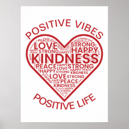 Vibes Positivos Poster de Vida Positiva