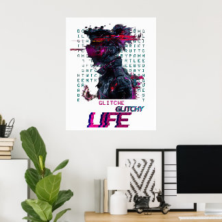 Víblias brilhantes - Poster de Arte Digital Futurí