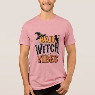 Vibrações de Bruxa Má Vintage Design de Camisa de