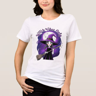 Vibrações de Bruxa Somente – Camiseta de Halloween