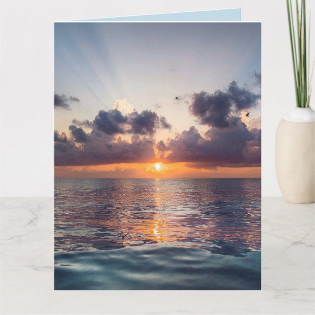 VIBRAÇÕES DE CURA cartão de Miami Sunset BIG (Frente)