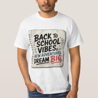 Vibrações de Volta às Aulas – Camiseta Masculina M