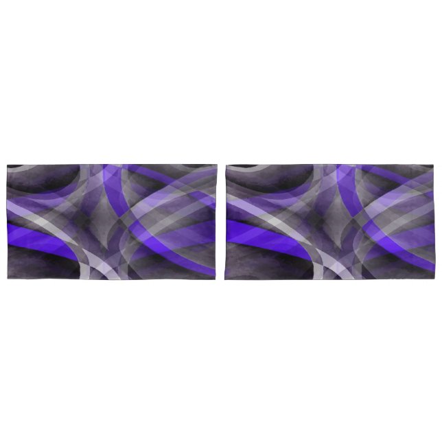 Vibrações dos Anos Oitenta Violeta Azul e Cinza Pa (Frente - conjunto)