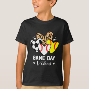 Vibrações Engraçadas do Dia do Jogo Venda Camiseta