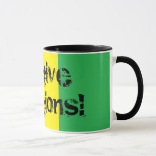 Vibrações positivas! Caneca de Rasta do design