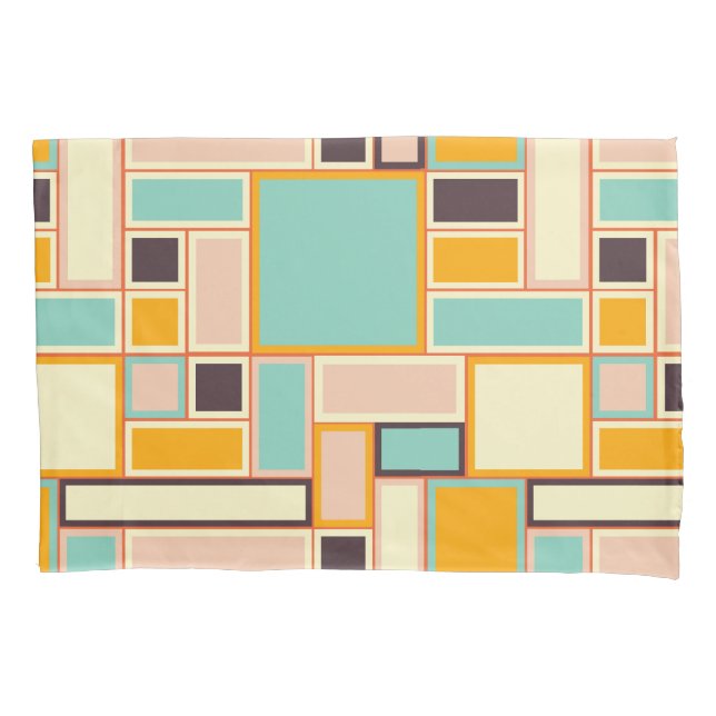 Vibrant abstract pattern with rectangles (Frente-Esquerda)