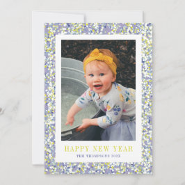 Vibrant Confetti, Cartão com fotos de Ano Novo