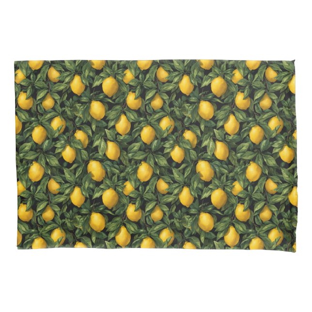 Vibrant Lemon Citrus Tree Pattern (Frente)