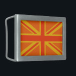 Vibrant Orange Union Jack British Flag Swag<br><div class="desc">Uma vibrante decoração da bandeira britânica Jack Union laranja. Uma declaração de design que certamente dará uma impressão também em ocasiões formais e casuais. Um presente de última hora excelente para você ou para alguém especial na sua lista. Use o link "Perguntar a este Designer" para entrar em contato conosco...</div>