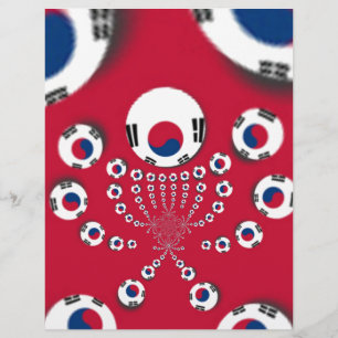 Vibrant Red Kaleidoscope Design da Coreia do Sul