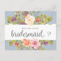 Vibrant Summer | Cartão postal de convite à Brides