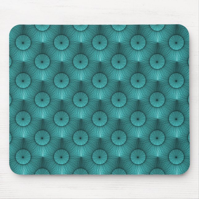 Vibrant Teal Ultramodern Chic Mousepad (Frente)