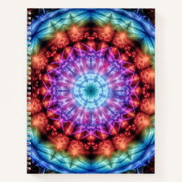 Vibrant Tie Dye Kaleidoscope Rainbow Mandala