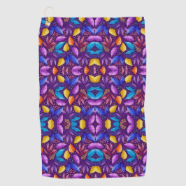 Vibrant towel featuring a symmetrical pattern