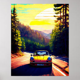 Vibrante a cena do design moderno Poster