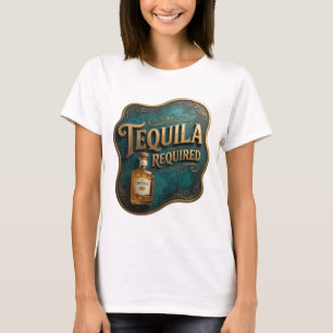 Vibrante Camisa TEQUILA OBRIGATÓRIO dourada v2