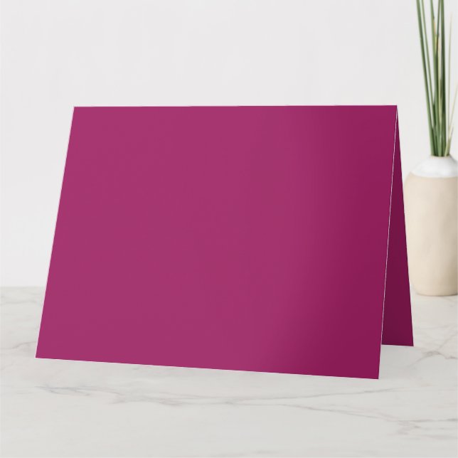 Vibrante Elegância Magenta | Cartões Dobrados Prem (Frente)