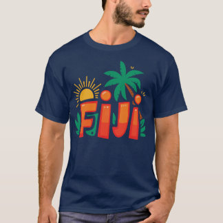 Vibrante Gráfico Tropical Verão Camisa Sol