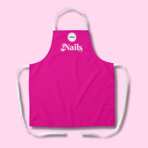Vibrante Salão de Unhas Rosa Empregado Seu Logotip