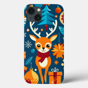 Vibrantes Veados Mágicos de Feriado 🎁✨ Inverno Fe