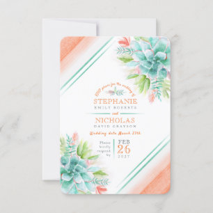 Vice-presidente da RSVP de laranja de casamento su