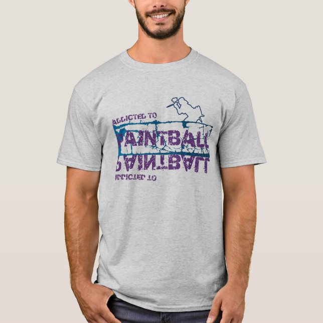 Viciado ao t-shirt do Paintball (Frente)