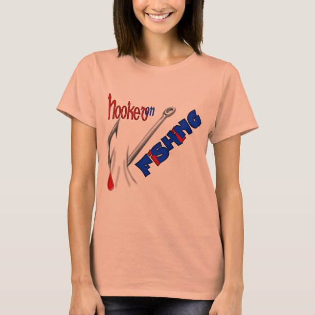 Viciado Em Camisas De Pesca Engraçadas (Frente)