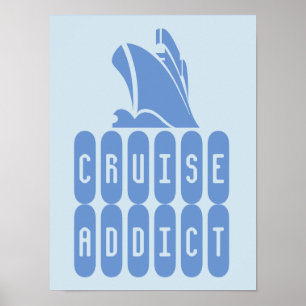 Viciado em cruzeiro. Um poster para amantes de cru