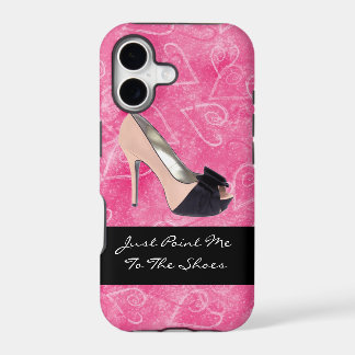 Viciado Em Sapatos Love Hearts Preto Pink Salto Al