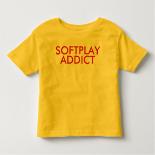 Viciado em Softplay   Baby Kid Bright Camiseta eng