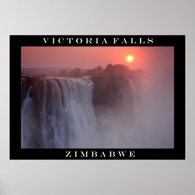 Victoria Falls Sunrise Poster (Frente)