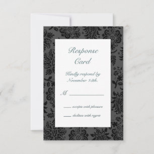 Victorian Damask RSVP (turquesa)